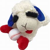 Baseball Lambchop Dog Toy