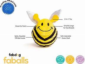 FabBall Dog Toy Pig: Small