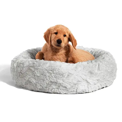 Donut Dog Bed: Gray 23 x 23