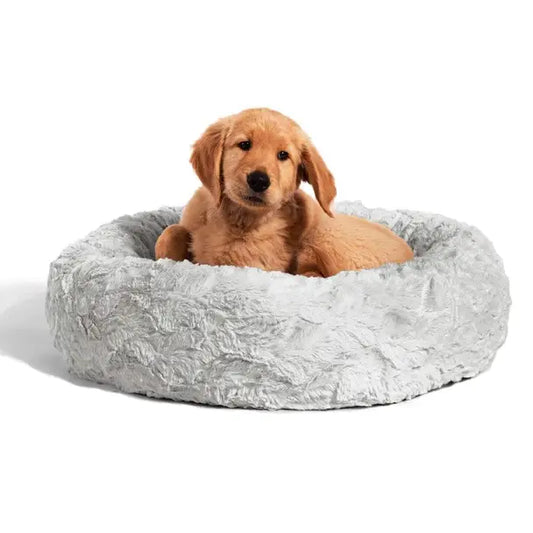 Donut Dog Bed: Gray 23 x 23
