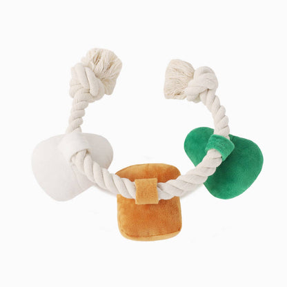 Toast and Egg - Rope Toy