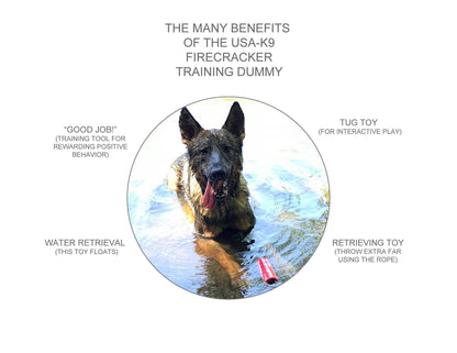 USA-K9 Firecracker Training Dummy -Red