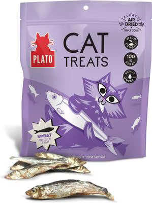 Plato Air-Dried Cat Treats Baltic Sprat, 1.5-oz