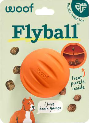Woof Flyball Dog Toy: Orange