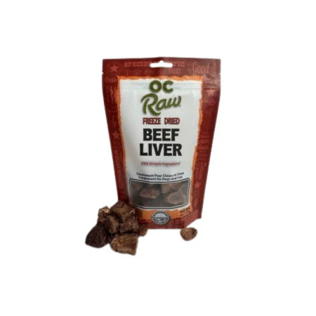 OC Raw FD Beef Liver Pieces - 4oz