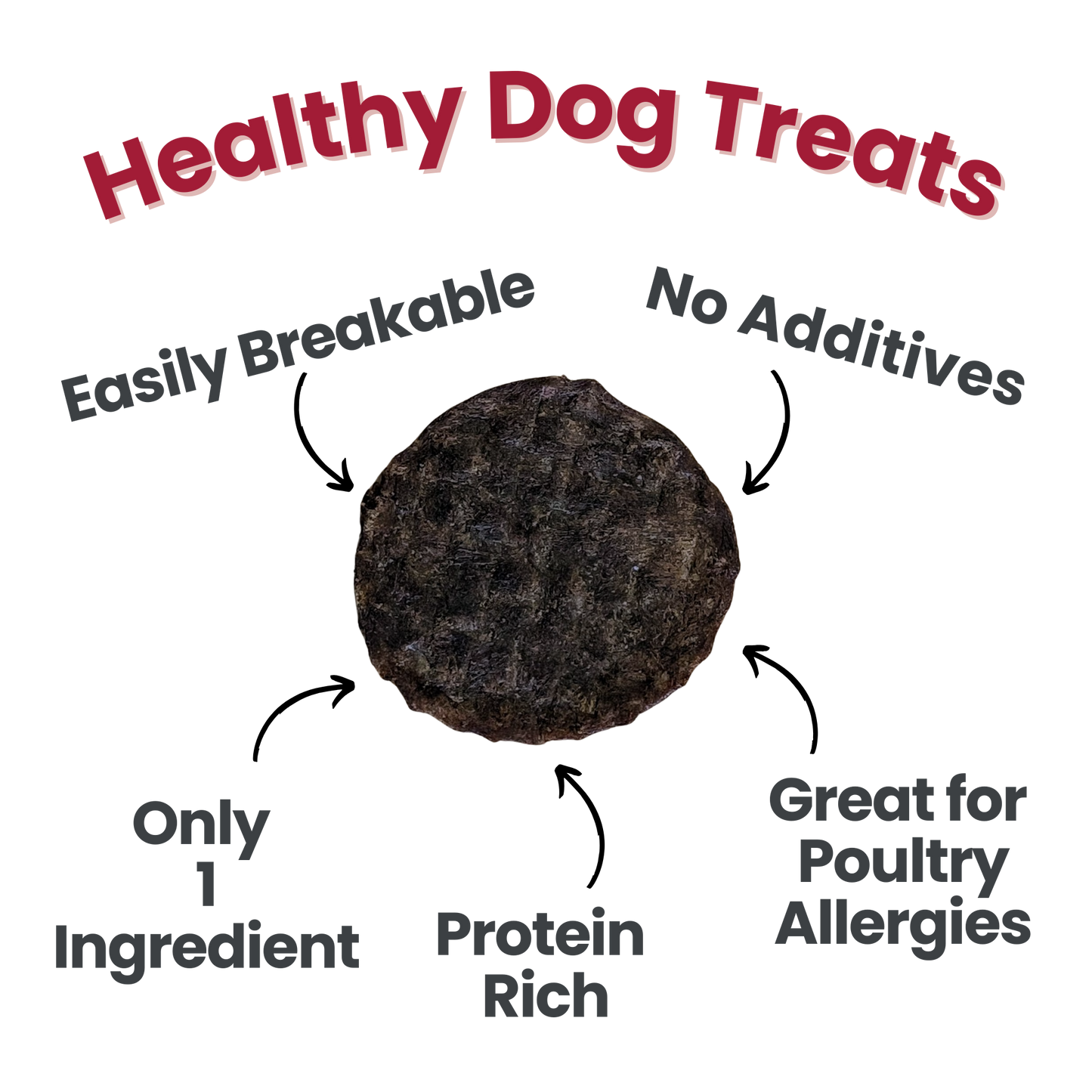 Beef Chips Dog Treats: Standard 4oz