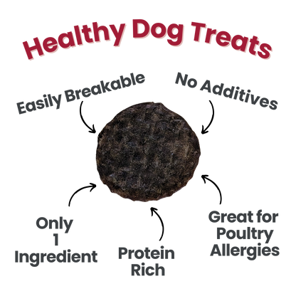 Beef Chips Dog Treats: Standard 4oz