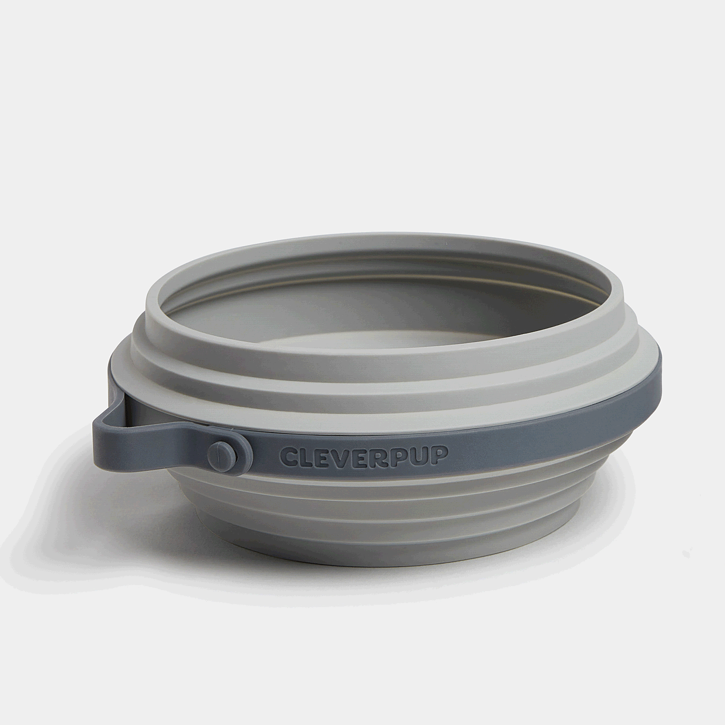 Nomad Collapsible Dog Bowl - Two Sizes Available: Grey Silicone / Large