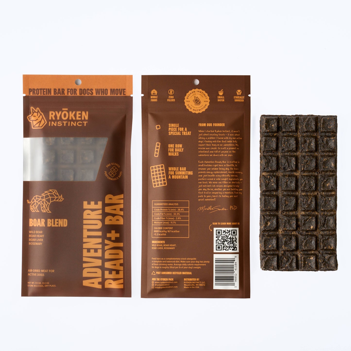 Ryoken Boar Treat & Snack Bar for Dogs