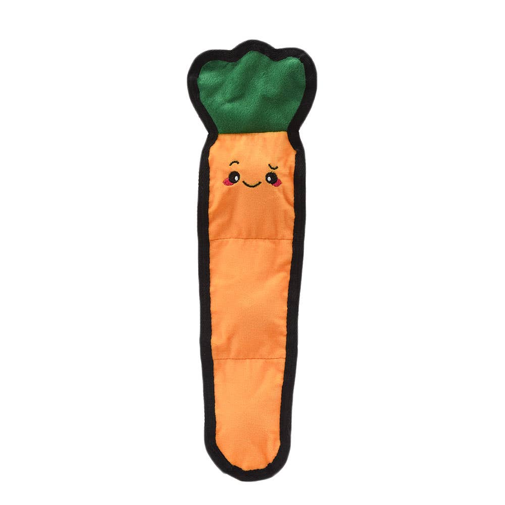 Squeakin’ Vegetables | Carrot - Dog Plush Toy