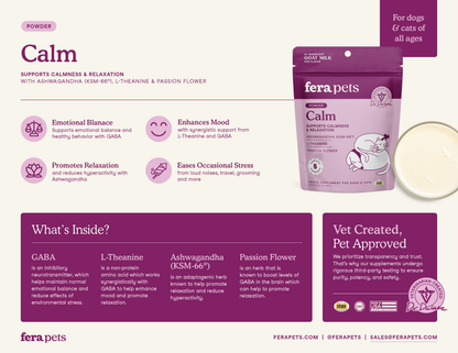 Fera Pets Calm Goat Milk Topper