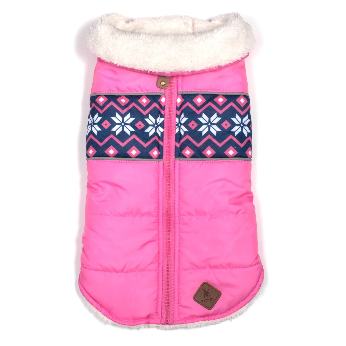 Aspen Puffer: Pink Dog Coat