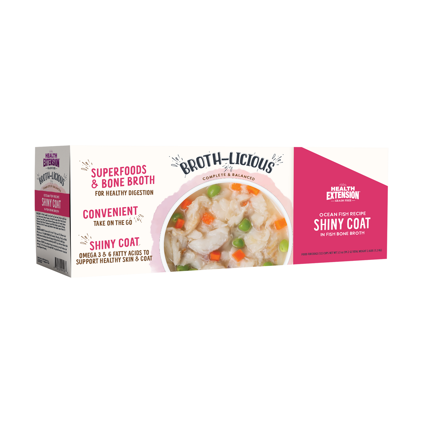 Broth-Licious Ocean Fish in Bone Broth -Shiny Coat Recipe for Adult Dogs
