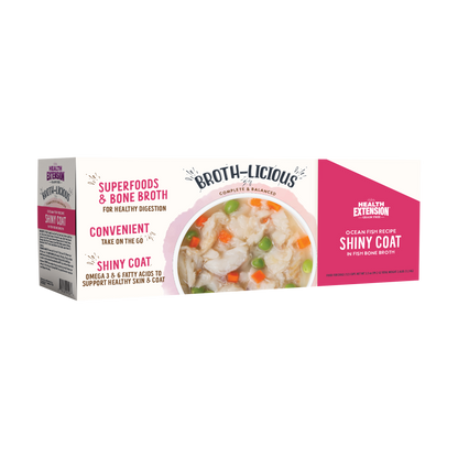 Broth-Licious Ocean Fish in Bone Broth -Shiny Coat Recipe for Adult Dogs