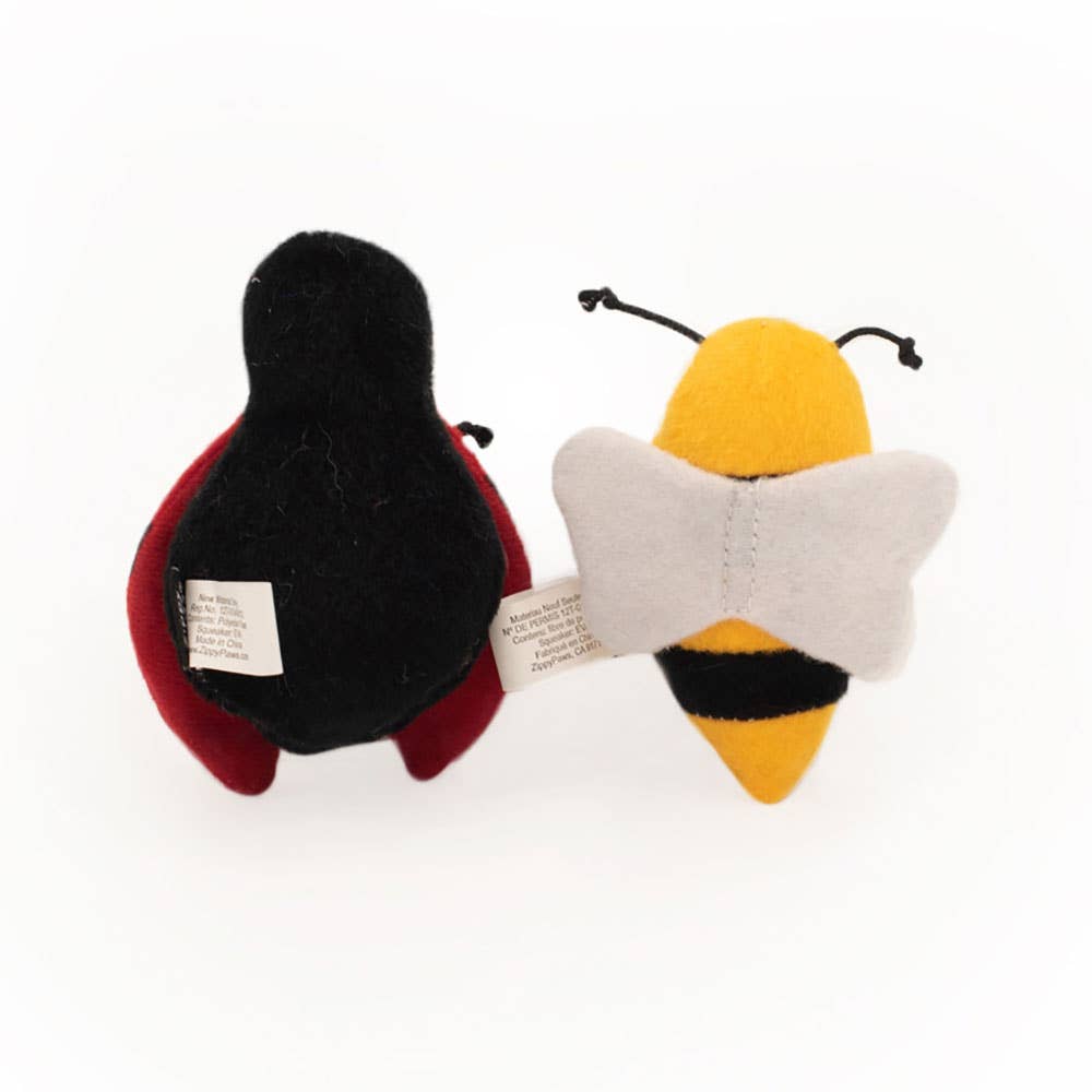 ZippyClaws 2-Pack - Ladybug and Bee