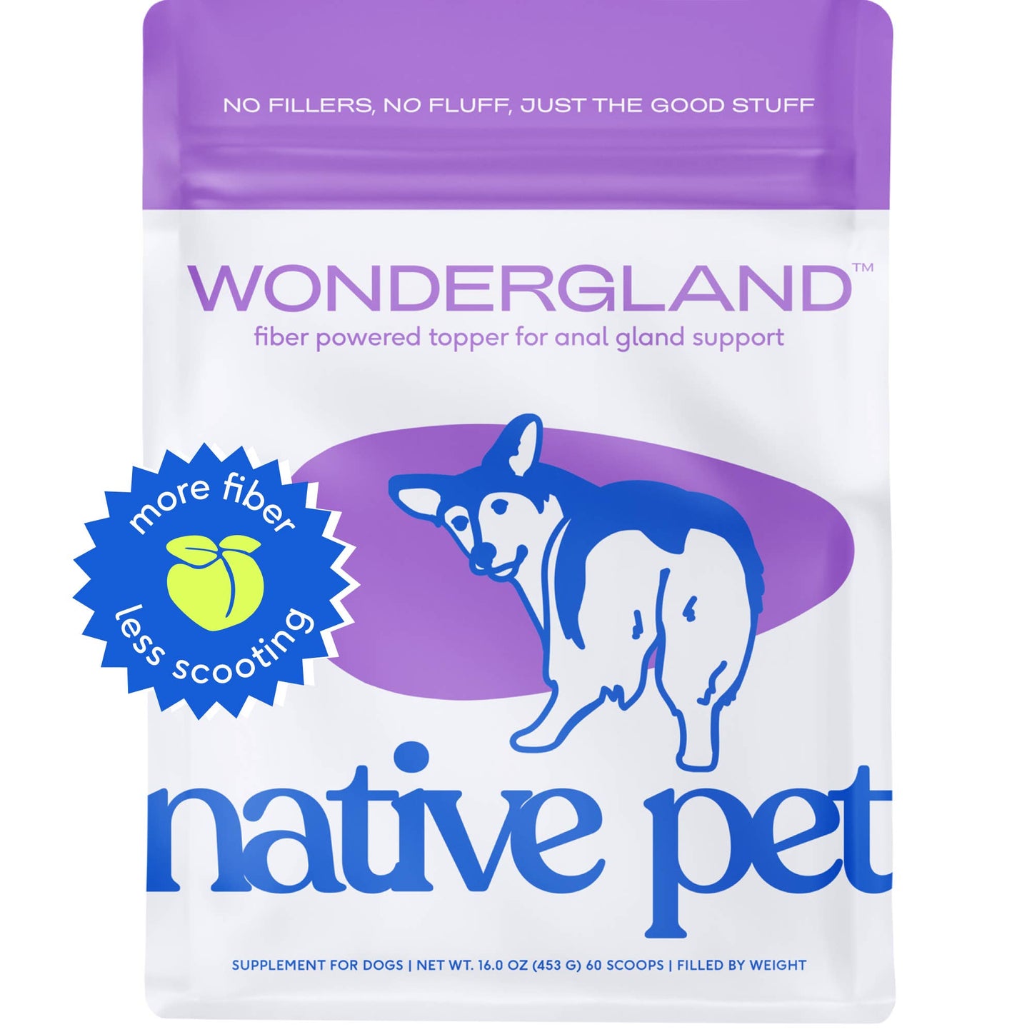 WonderGland Anal Gland Pumpkin Fiber & Digestive Supplement: 30 scoops