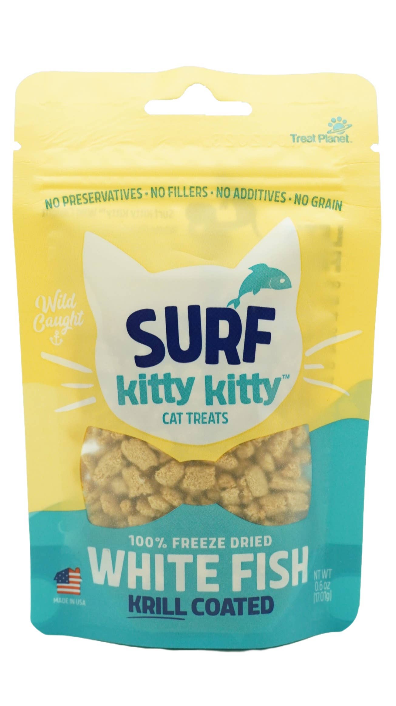 Kitty Freeze Dried White Fish Treat with Krill