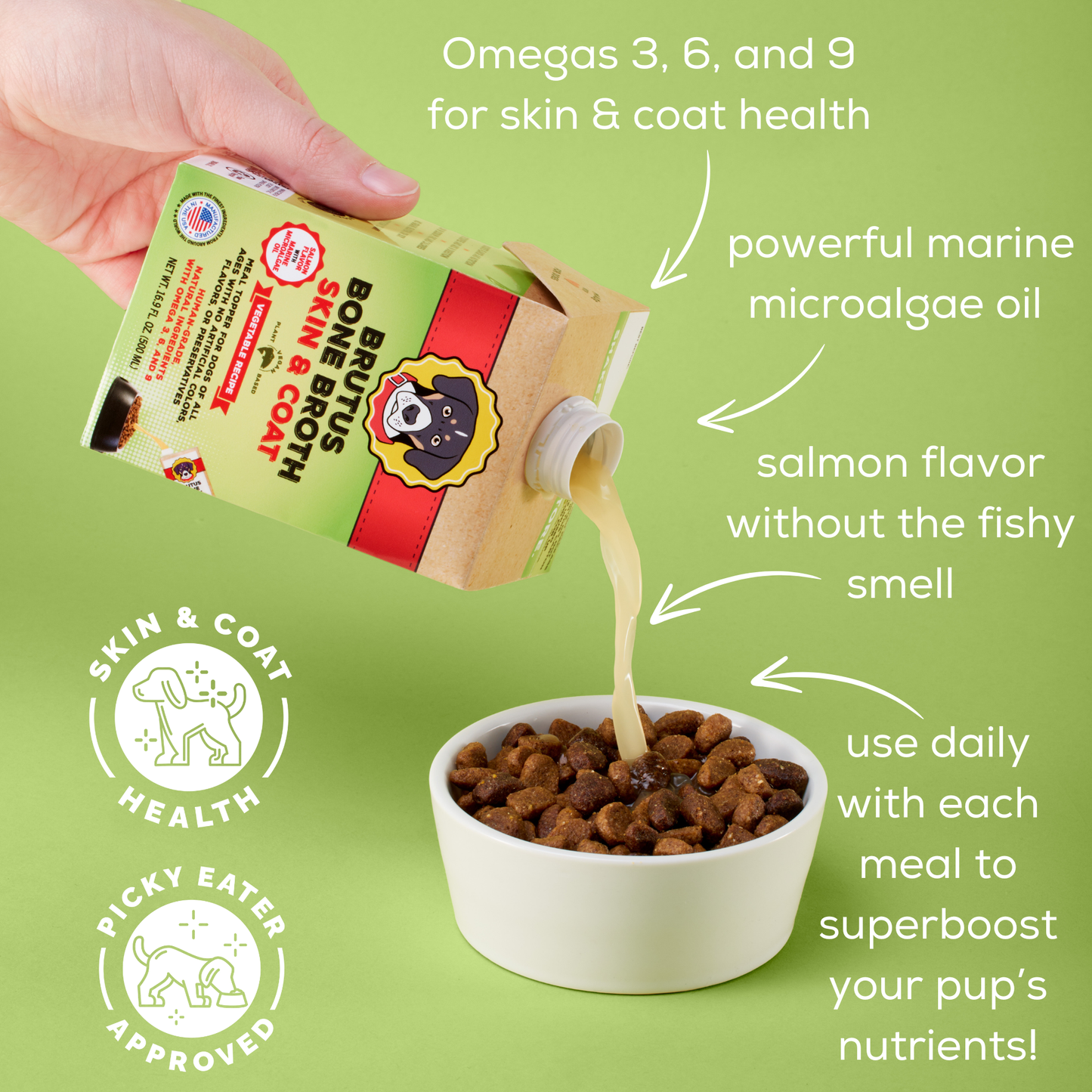 Mini Brutus Broth Skin & Coat Vegetarian Bone Broth