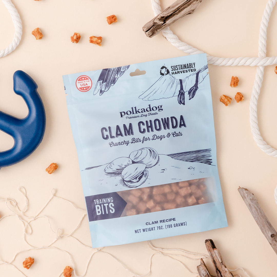 Polkadog Clam Chowda Bits - 7oz - Dog Treats