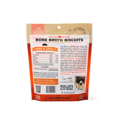 Brutus Bone Broth Biscuits - Pork & Apple Flavor