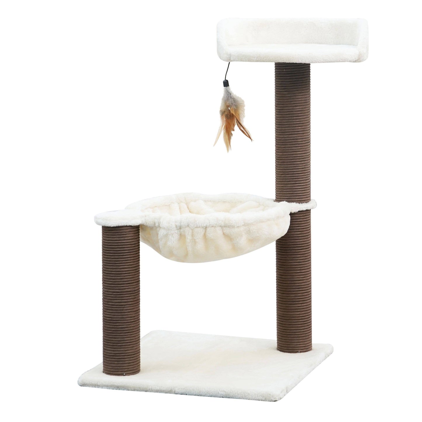 Cat Tree 3-Level Kitten Tree with Plush Perch