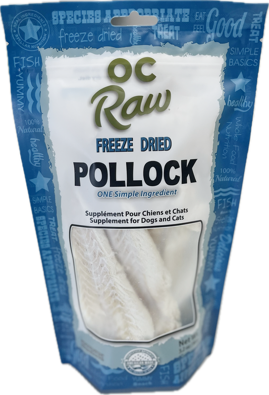 OC Raw Freeze dried Treats Pollock
