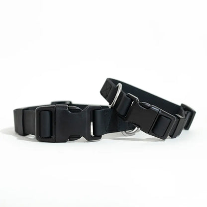 Springer Black Waterproof Dog Collar
