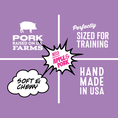 Polkadog Wonder Nuggets, Pork & Apple - 10oz - Dog Treats