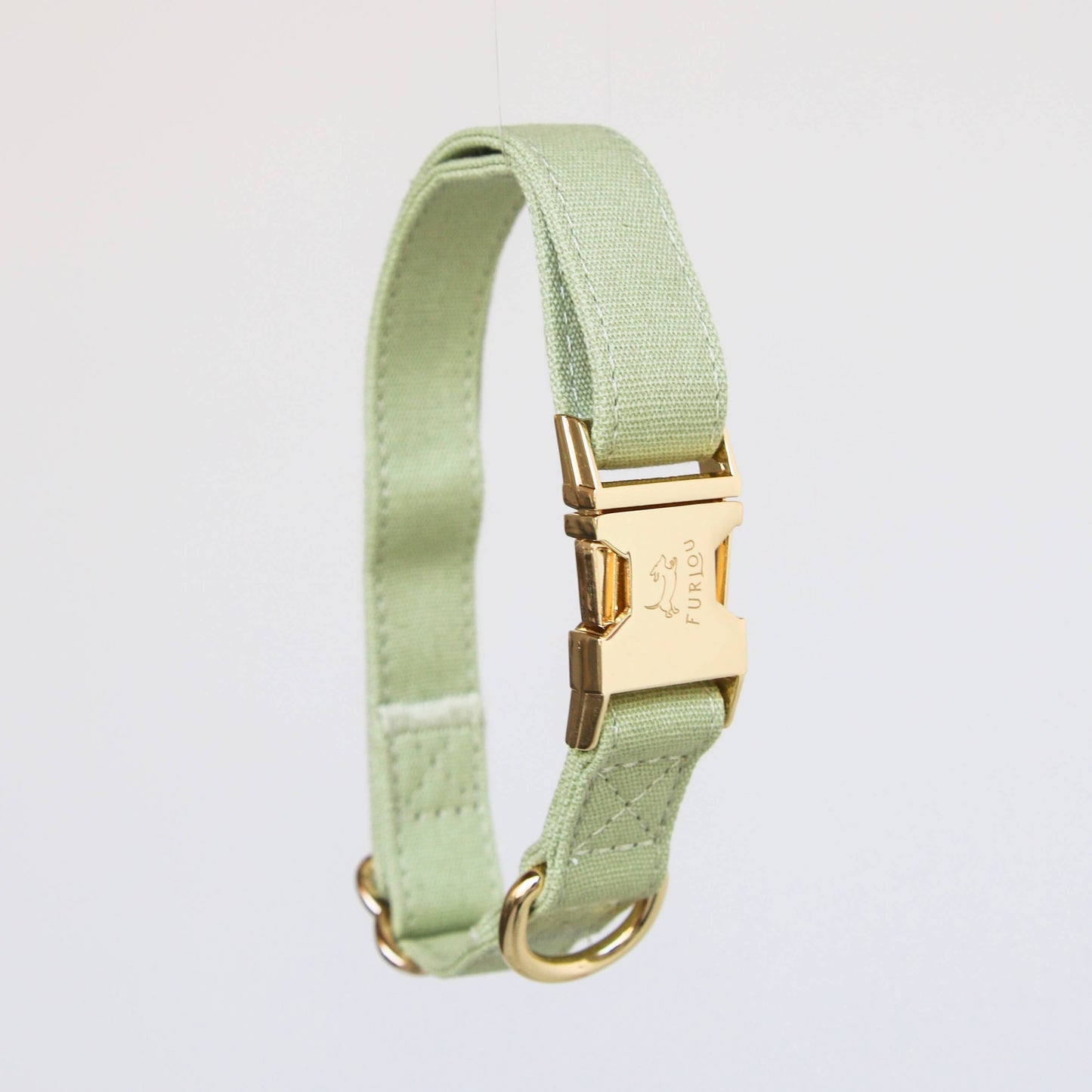 'Sage Green' - Dog Collar