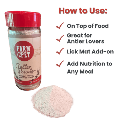 Antler Powder Dog Food Topper