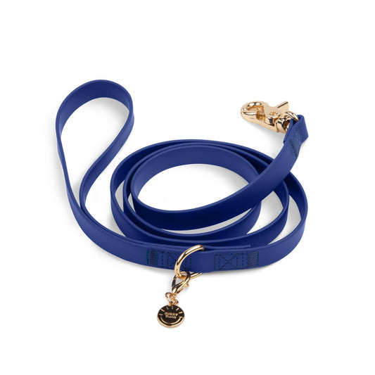 Signature Navy Waterproof Cloud Dog Leash: 6 FT