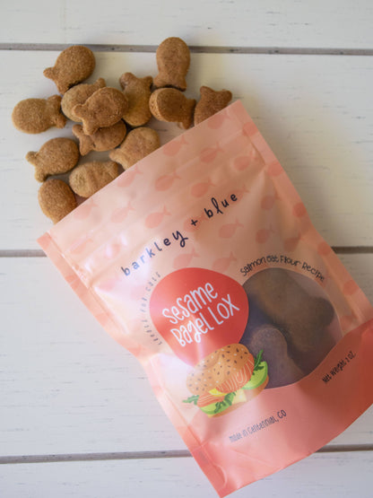 Sesame Bagel Lox Cat Treats - Cat Treat Biscuits