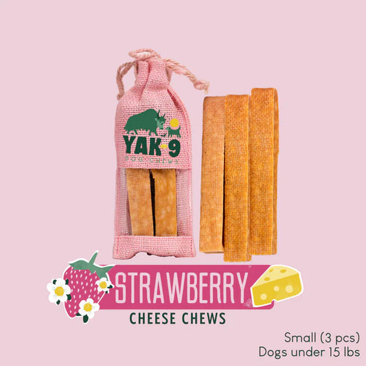 Yak9 Strawberry Yak Chews 3 pack SM