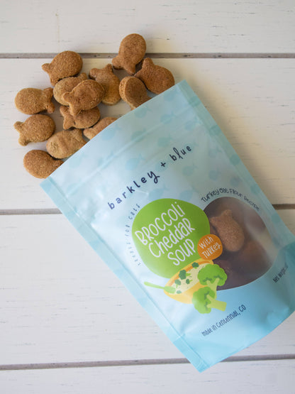Broccoli Cheddar Soup Cat Treats - Cat Treat Biscuits