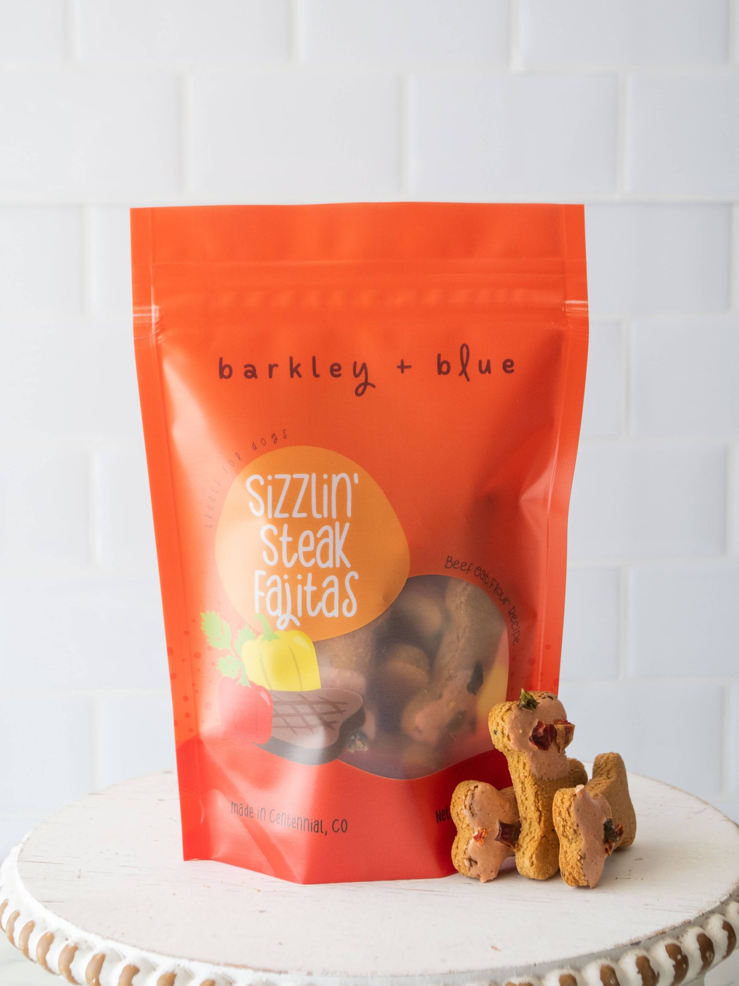 Barkley & Blue Steak Fajitas Bone Dog Biscuits