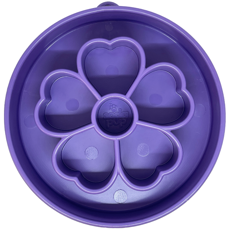 Flower Slow Feeder Bowl for Dogs: Flower Bowl - Pink