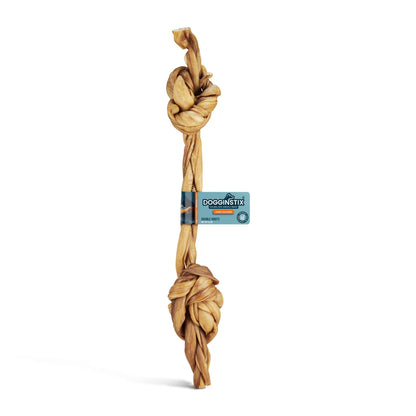 Braided Sticks Lamb Collagen Double Knots