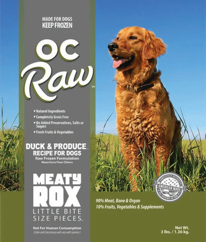 Oc Raw Meaty Rox Raw Dog Food 3lb