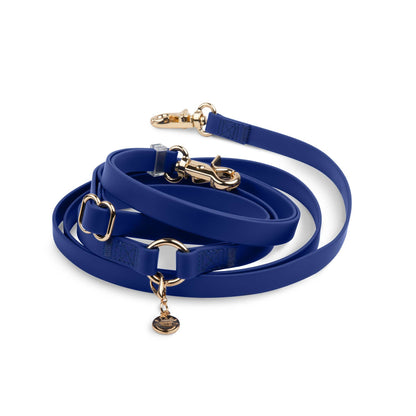 Signature Navy 4-in-1 Convertible Hands Free Cloud Dog Leash: Standard