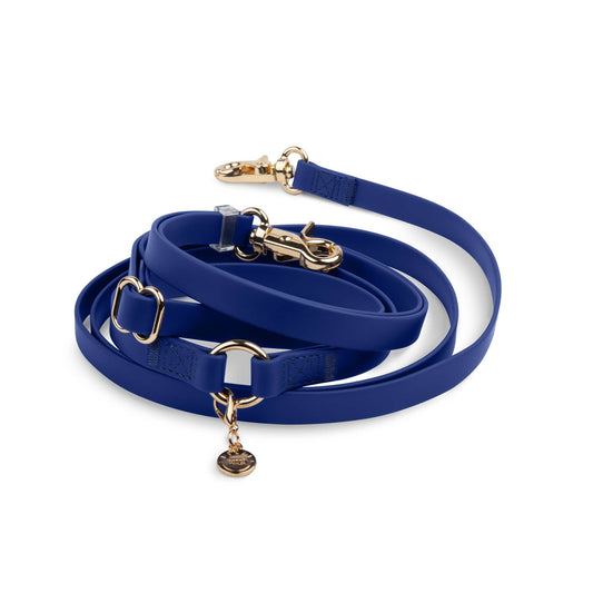 Signature Navy 4-in-1 Convertible Hands Free Cloud Dog Leash: Standard