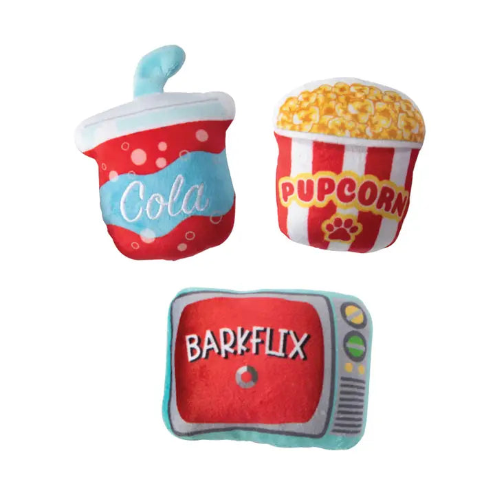Petshop Barkflix Dog Toy Set Small 3pc