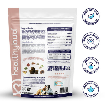 Healthybud's Functional Duck Dog Treats: 4.6oz