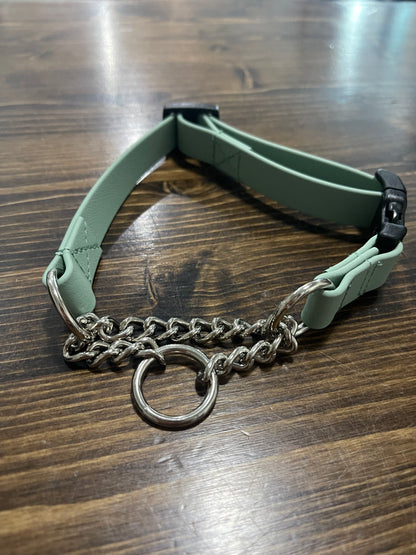 Martingale Biothane Dog Collar: Sage Green