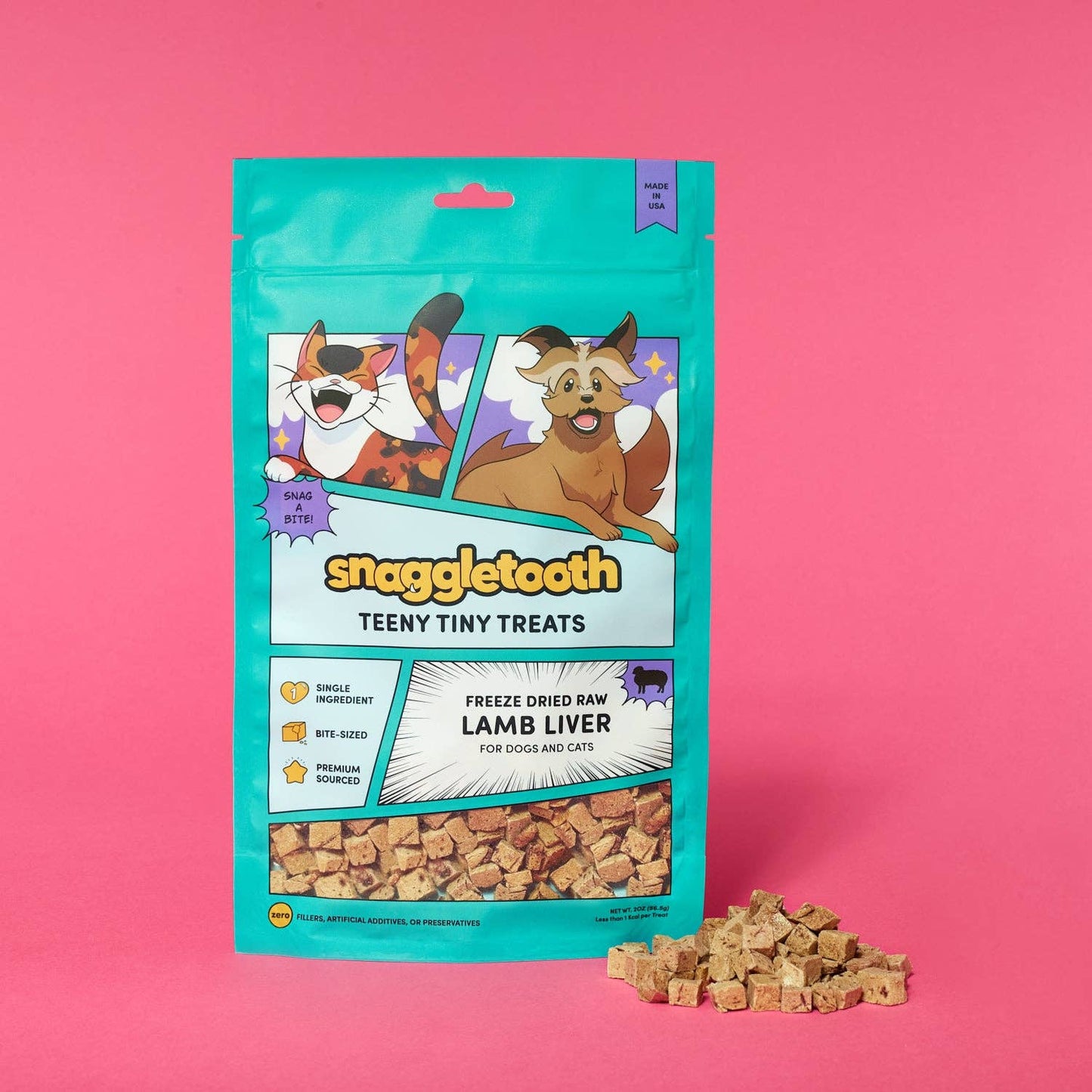 Snaggletooth Lamb Liver - Dog Treats
