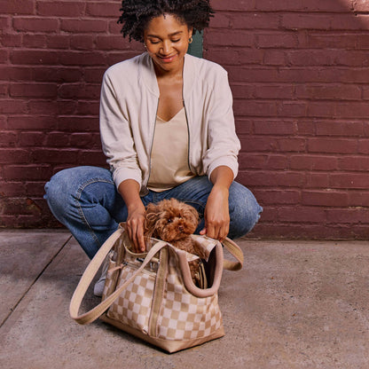 Transit Tote Dog Carrier - Two Sizes Available: Sand / Small