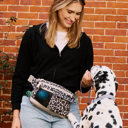 Dog Walk & Train Sling Bag: Leopard