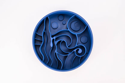 Starry Night Slow Feeder Bowl: Midnight