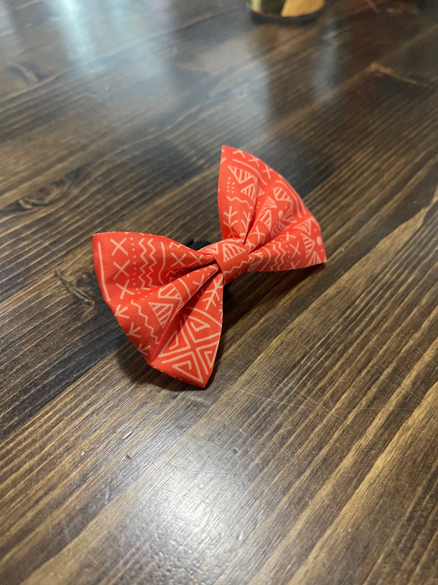 Orange Boho Bowtie