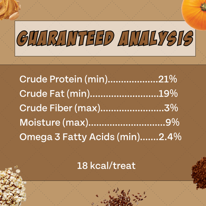 Chippin Superfood Gut-Health Peanut Butter Cricket Pumpkin Treats