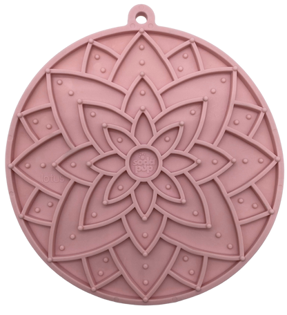 Lotus eMat Enrichment Lick Mat With Suction Cups: Light Purple